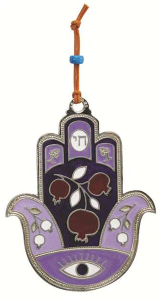 Lavender Pomegranate Hamsa