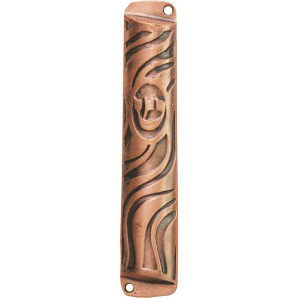 Bronze Swirl Mezuzah