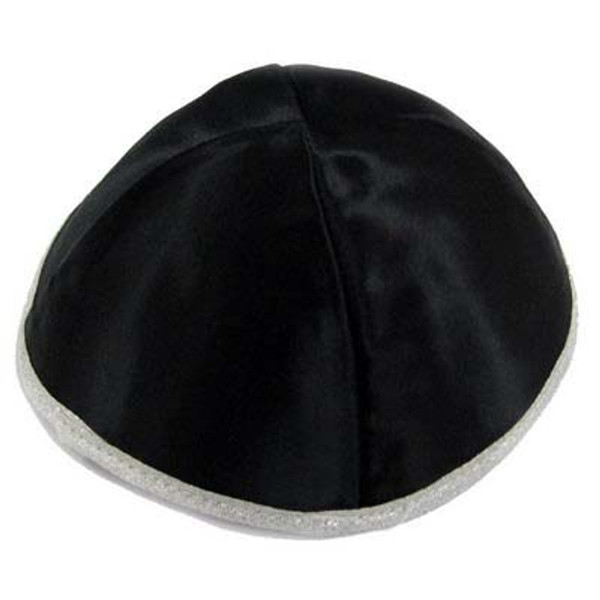 Black Satin Yarmulke