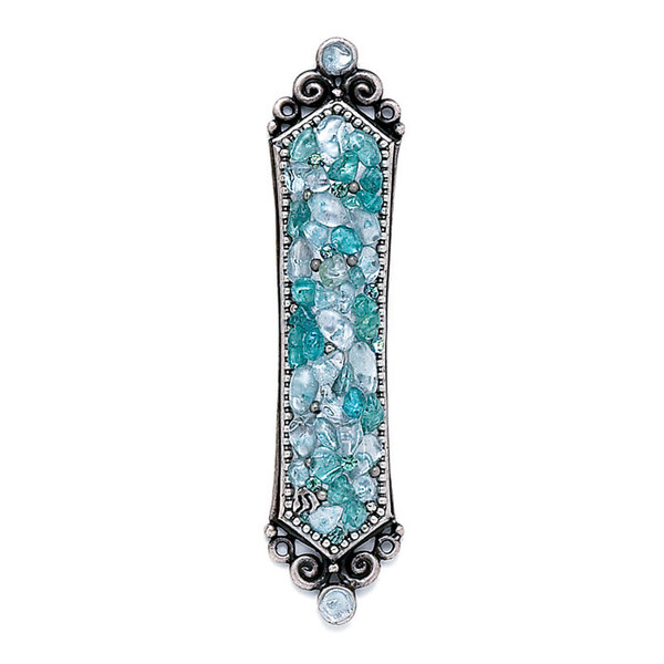 Aqua Cluster Mezuzah By Michal Golan