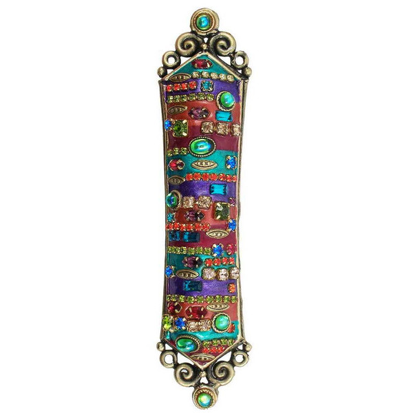 Decorative Jeweled Michal Golan Mezuzah