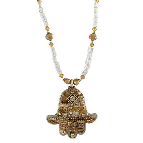 Golden Hamsa Necklace By Michal Golan