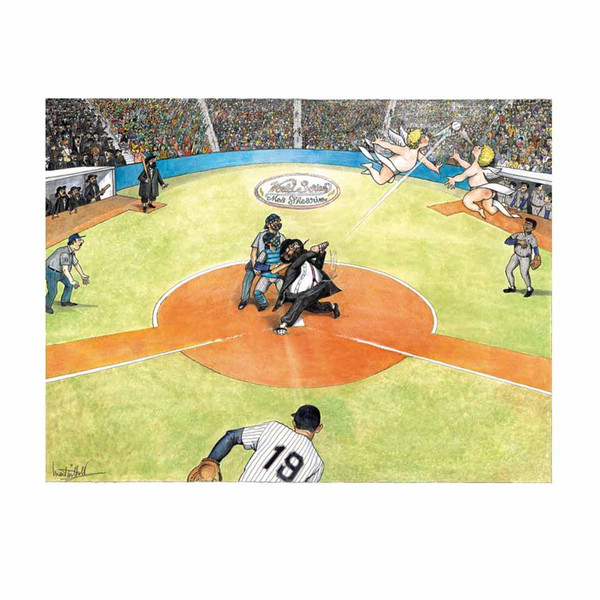 Jewish Gifts| Wall Art| Martin Holt Baseball Print