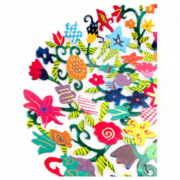 Yair Emanuel Flower Bowl - Thumbnail 3