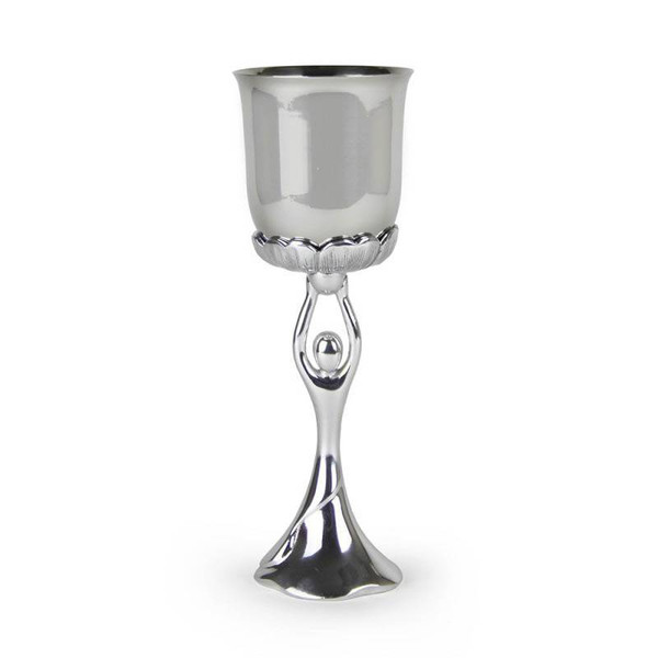 Pewter Dancing Kiddush Cup|Judaica|Quest Gifts