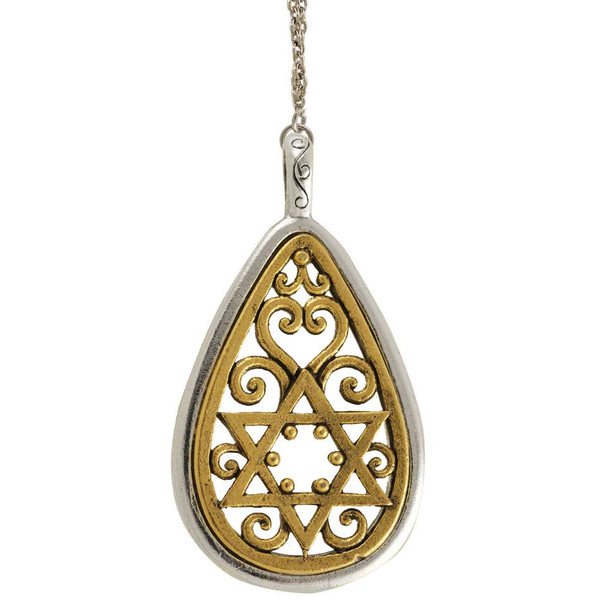 Filigree Star Of David Necklace