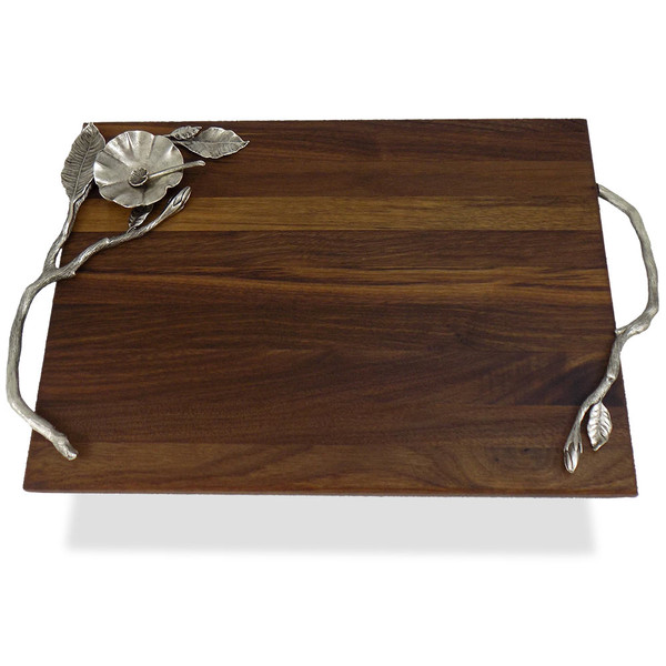 Shabbat Gifts-Wood Metal Branch Challah Board