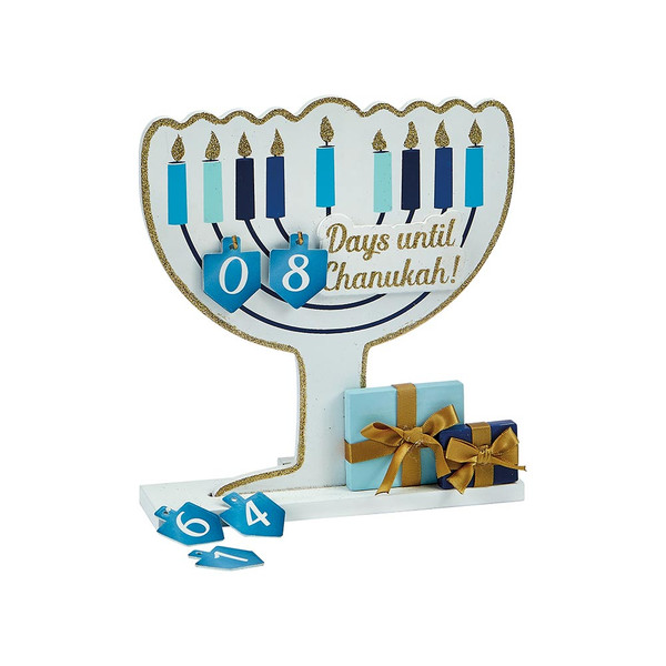 Hanukkah Gifts-Wooden Hanukkah Countdown Decoration