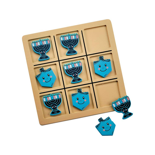 Hanukkah Gifts-Wooden Hanukkah Tic Tac Toe Game