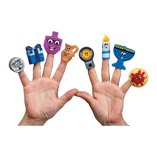 Hanukkah Gifts-Vinyl Hanukkah Finger Puppets