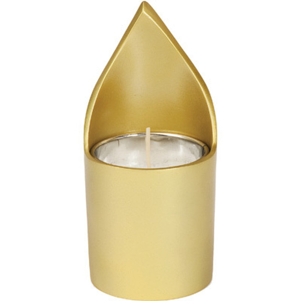 Yair Emanuel -Gold Anodized Aluminum Memorial Candle Holder