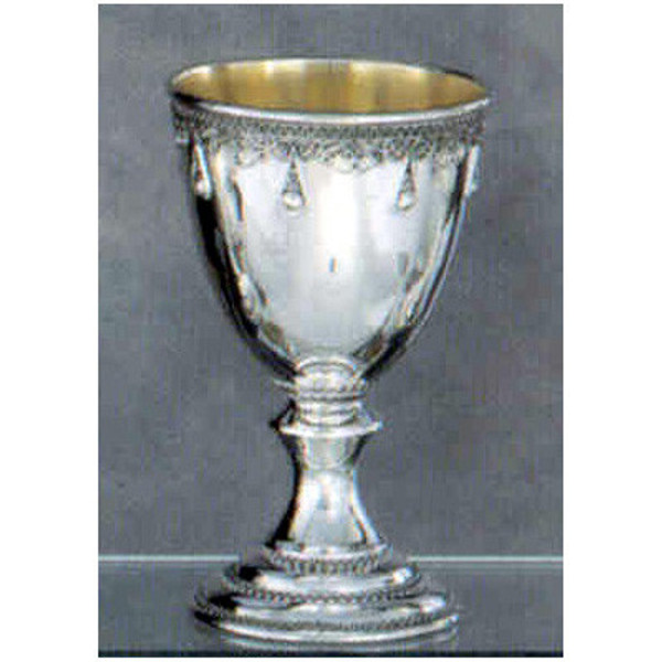Fancy Sterling Silver Kiddush Cup From Israel
