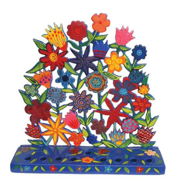 Menorah Judaica - Flowering Menorah