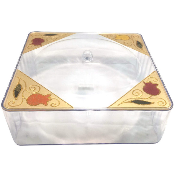 Passover Gifts -Lucite Applique Matzah Box