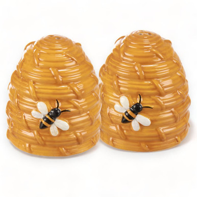 Kitchen Salt & Pepper Shakers Bees Pottery – It's All About Bees!