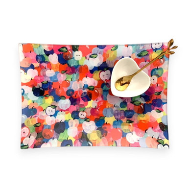 Handcrafted Rainbow Apple & Honey Dish Set