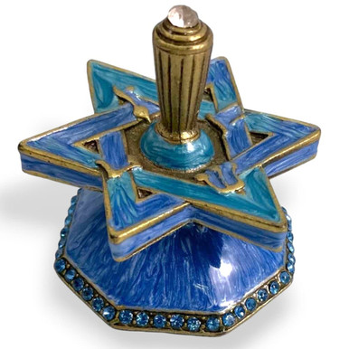 Star Of David Jeweled Dreidel|Hanukkah Gifts