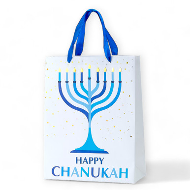 Amscan Geschenktasche 'Hanukka Celebration' – Blaue Party-Geschenktüte (25x30x12 Cm)