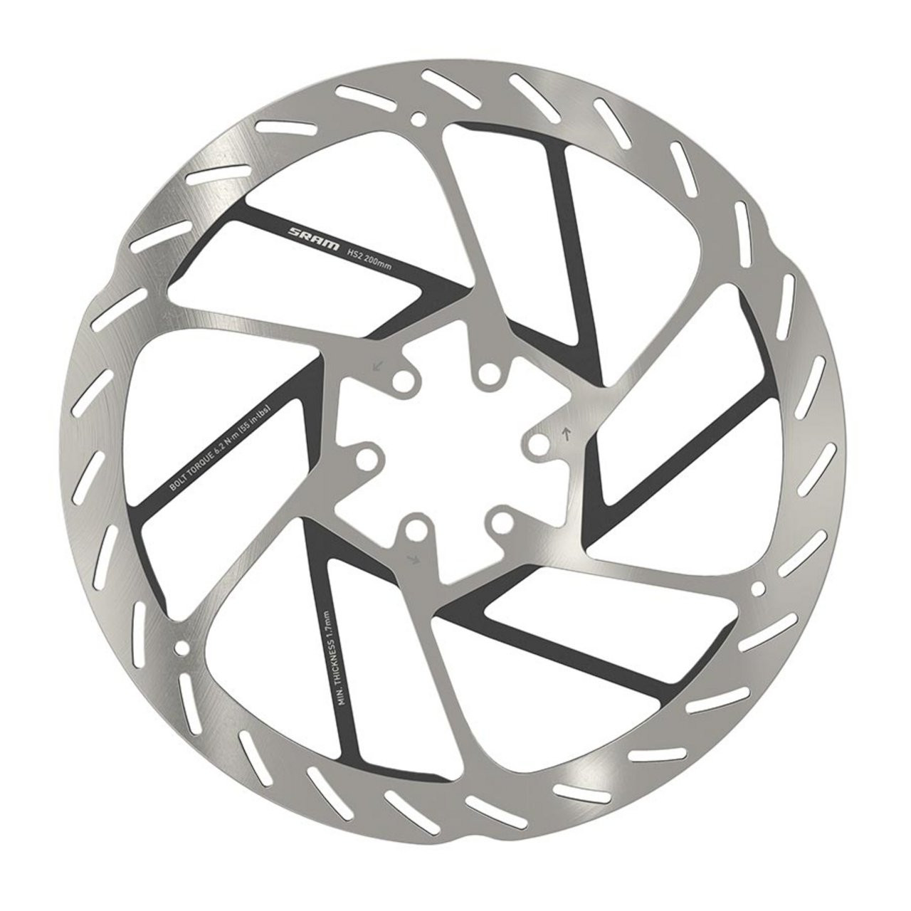 HS2 6-bolt Brake Rotor - SRAM-HS2-6bolt-200mm-ISO-6B_Variant-1_The-BikeShop_2024-07-11T23:59:37.789Z.jpeg