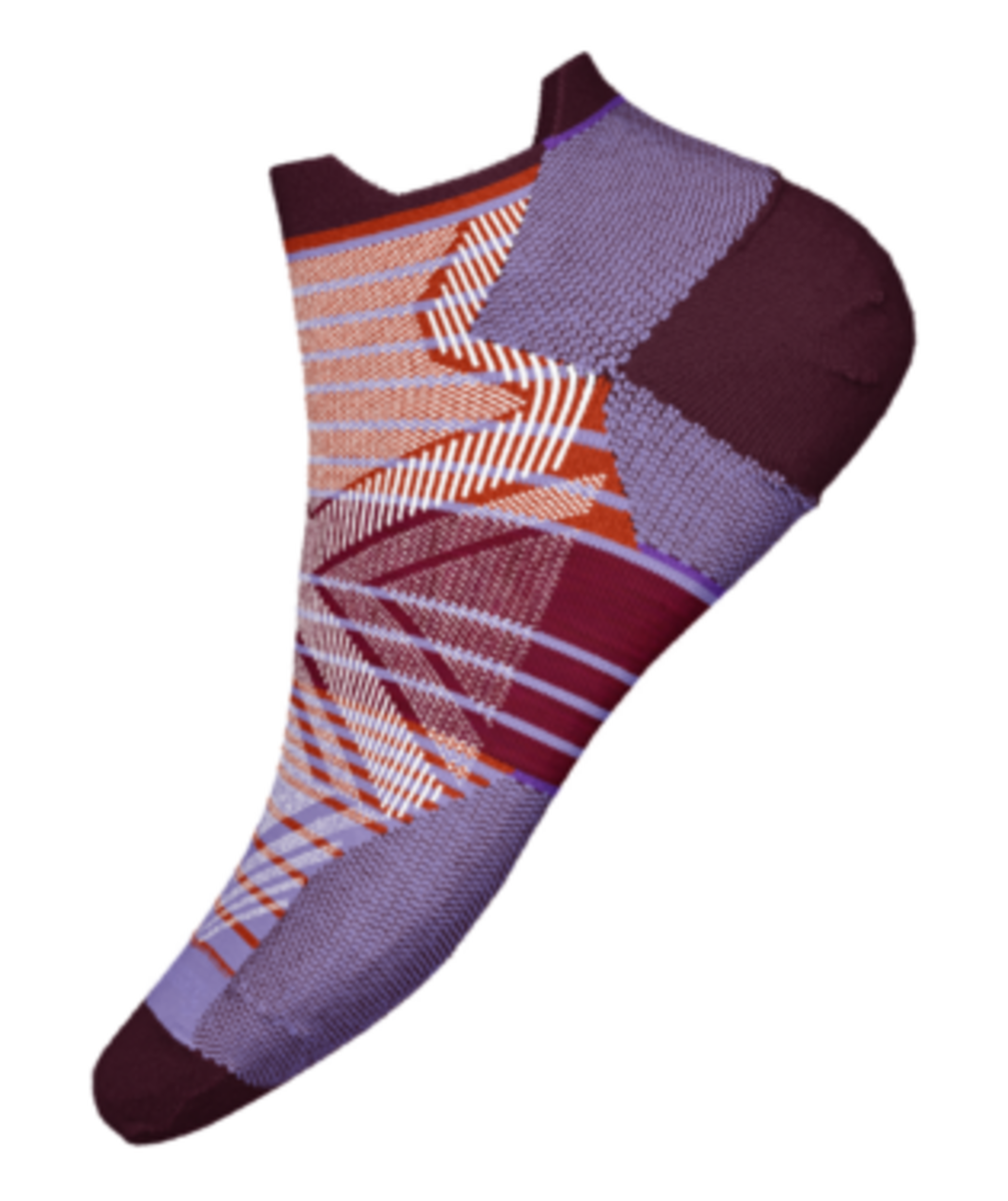 Women's Run Zero Cushion Stripe Low Ankle Socks - Womens-Run-Zero-Cushion-Stripe-Low-Ankle-Socks-S-Orange-V1-Socks-Jan27.png