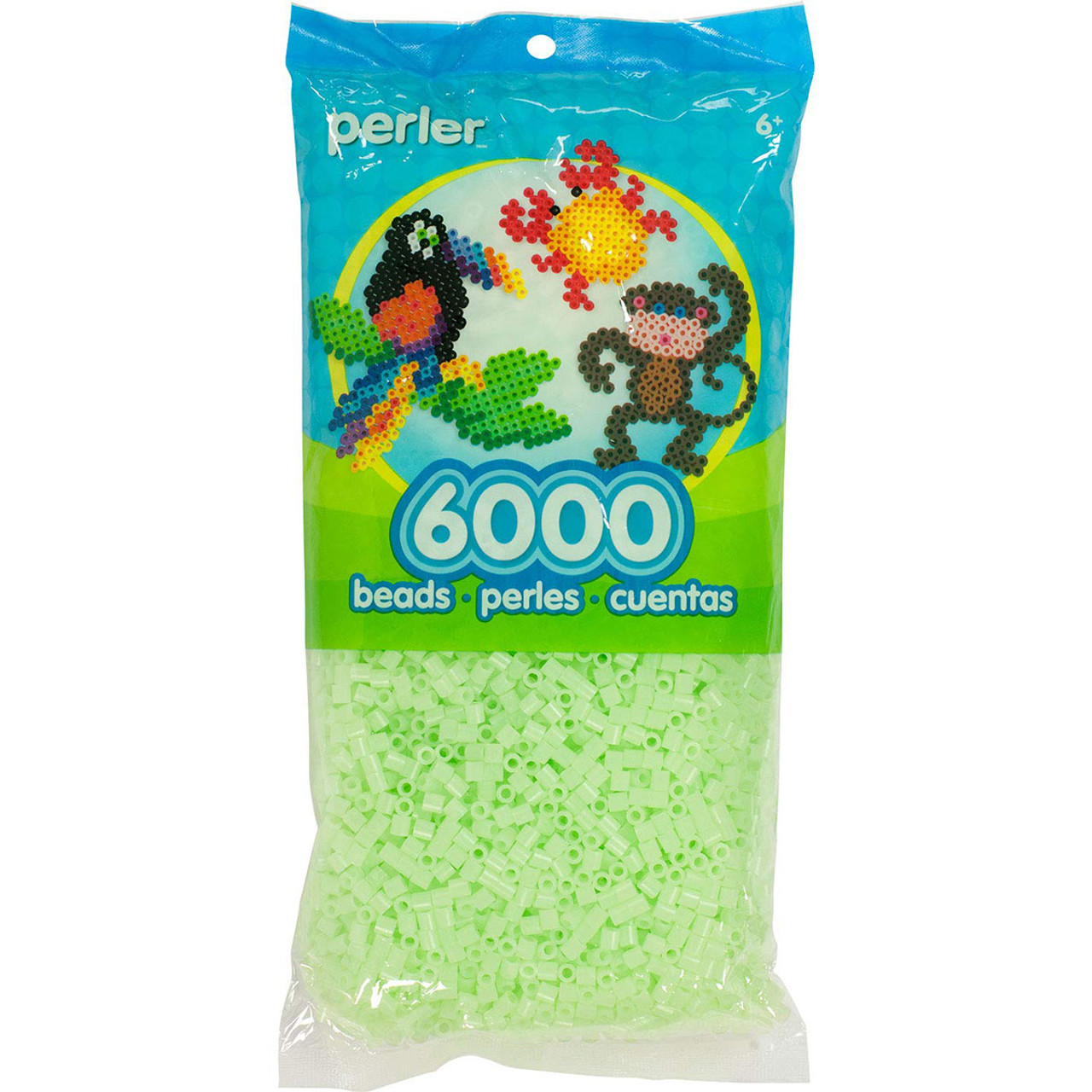 Perler Beads 1,000-pkg-glow Green