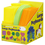 Perler Large Basic Shapes Pegboards - 18 pack