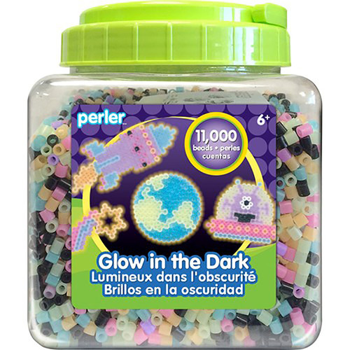 Perler 11,000  Bead Glow in the Dark Mix Bucket