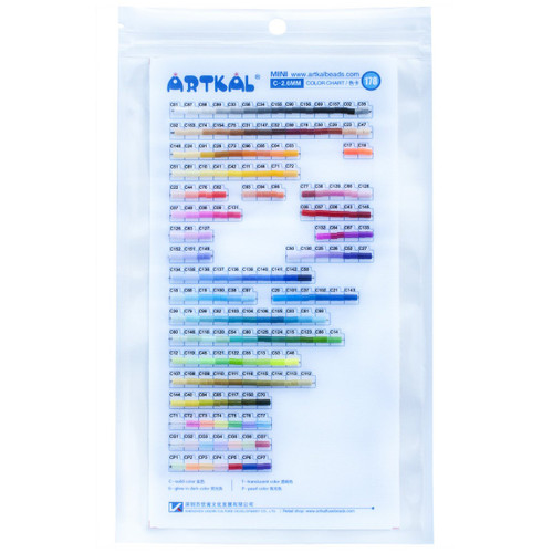 Artkal Physical Colour Chart - Type C Mini Beads - Gradient