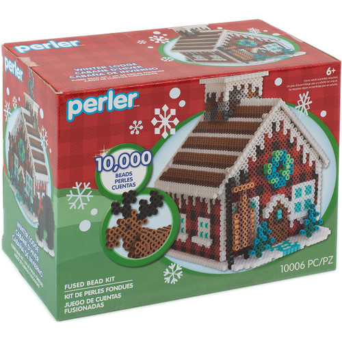Perler 3D Winter Lodge Gingerbread