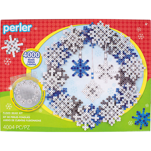 Perler Snowflake Wreath SUPER BOARD