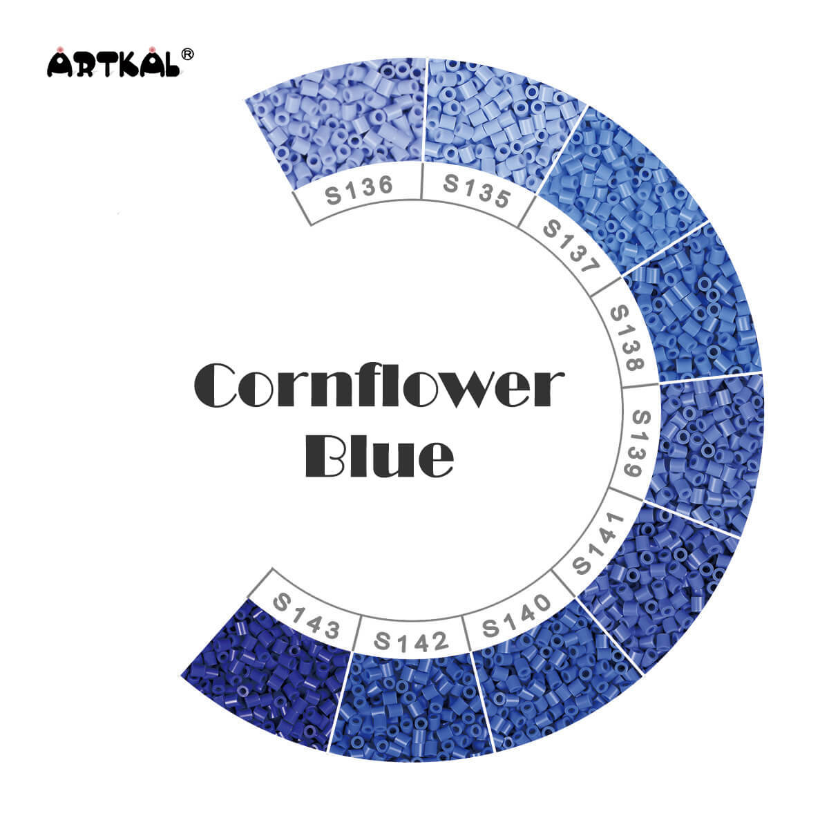 Artkal Fuse Beads - Artkal Standard Size - Artkal Cornflower Blue