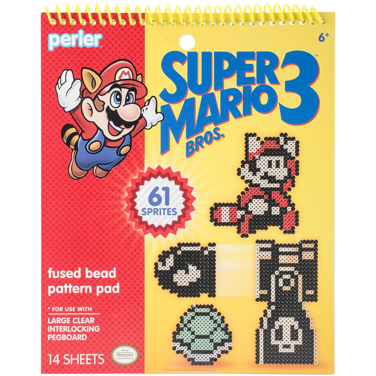 Perler Super Mario Fused Bead Pattern Pad