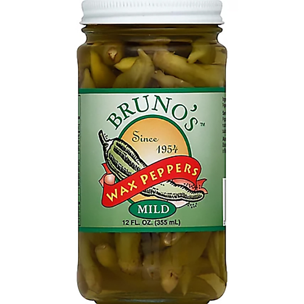 Bruno's Mild Wax Peppers 12 oz. Sam's Italian Deli & Market