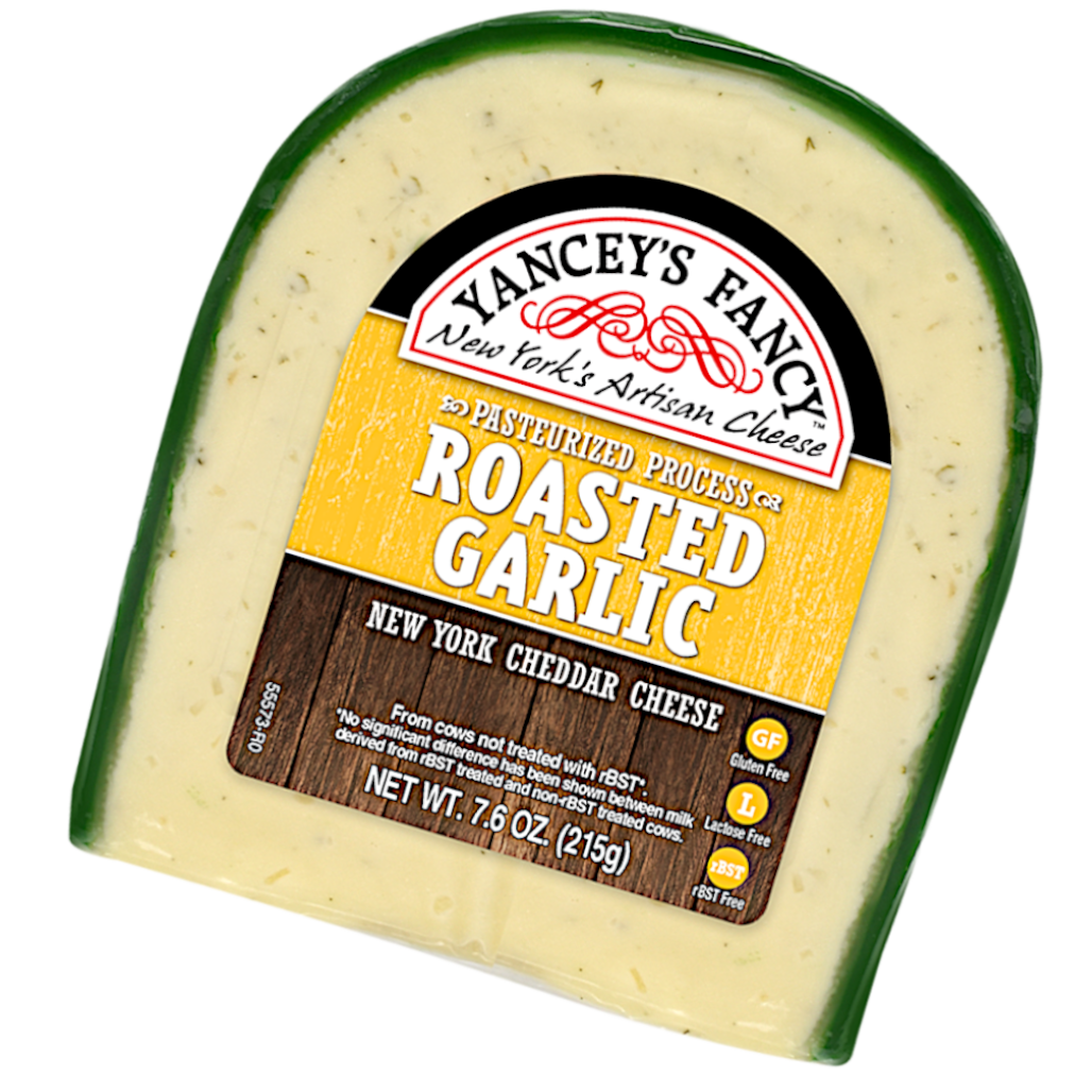 Yancey's Fancy Roasted Garlic Cheddar Cheese 7.6 oz.