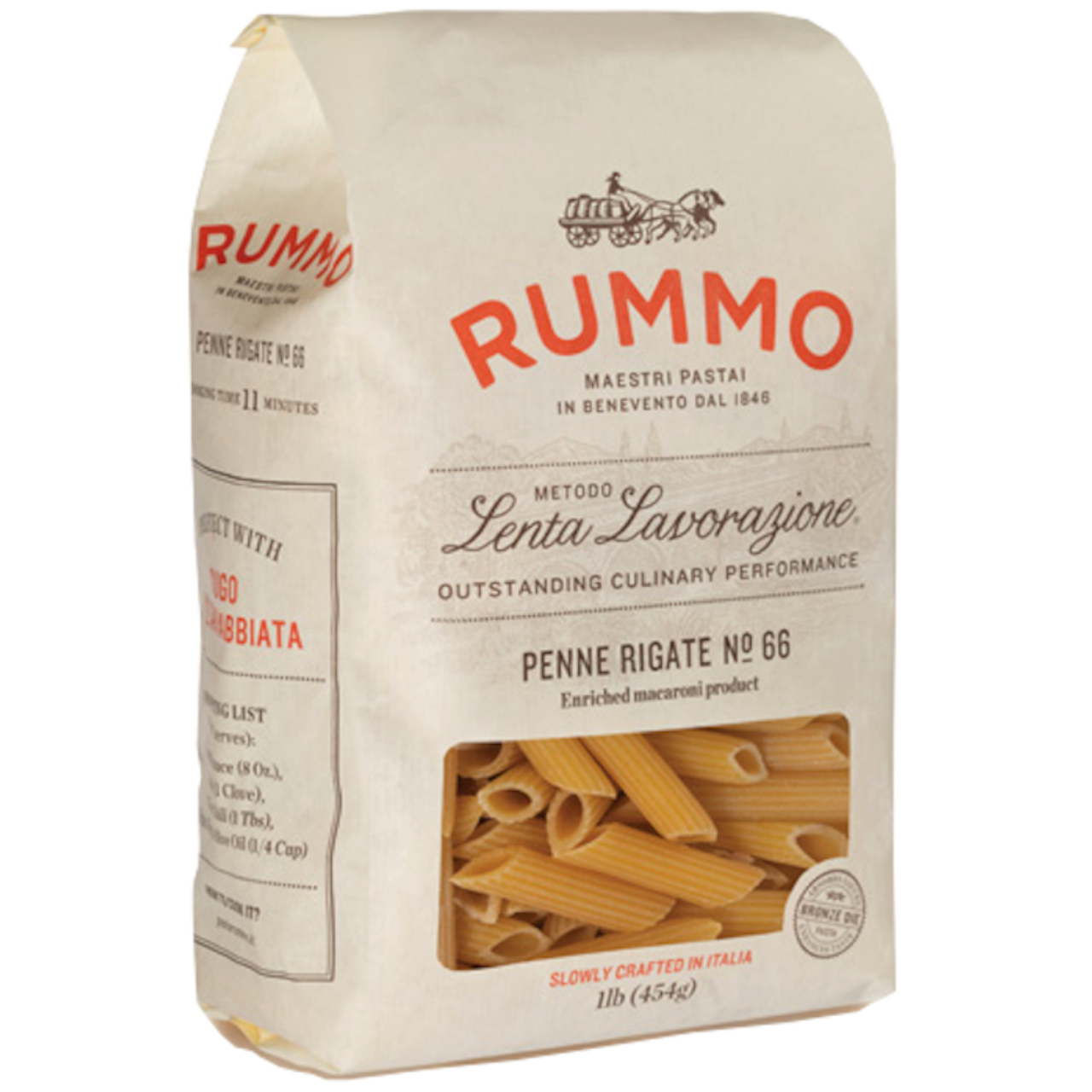 Molino e Pastificio Rummo Rummo Lenta Lavorazione Penne Rigate, 1 lb 