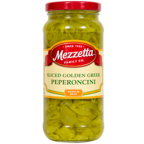 sliced golden peperoncini