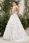 Couture Floral Applique Bride Gown