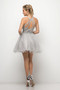 Halter Beaded A-Line Tulle Short Dress