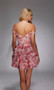 ALyce Paris Vibrant Magnolia Beaded Ruffle Dress with Detachable Overskirt