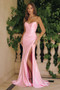 Emily Stretch Satin Fitted Dress