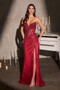 Michelle Beaded Glimmer Dress with Detachable Overskirt