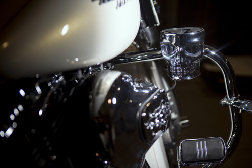 Skull Kruzer Kaddy Flat Black Bar Mount