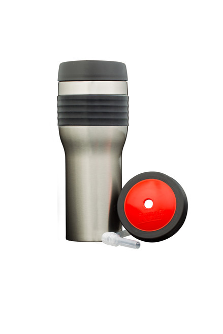 Kruzer Kaddy Stainless Steel 20oz Travel Cup With Leak Proof Lid and Straw