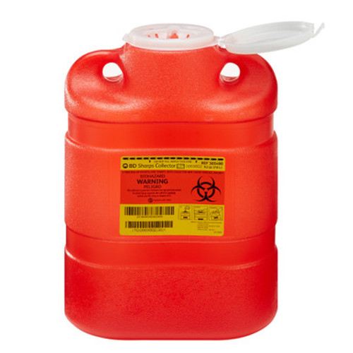 BD Sharps Container, 8.2 Quart, 13-2/5 x 9-2/5 x 5-3/10 Inch