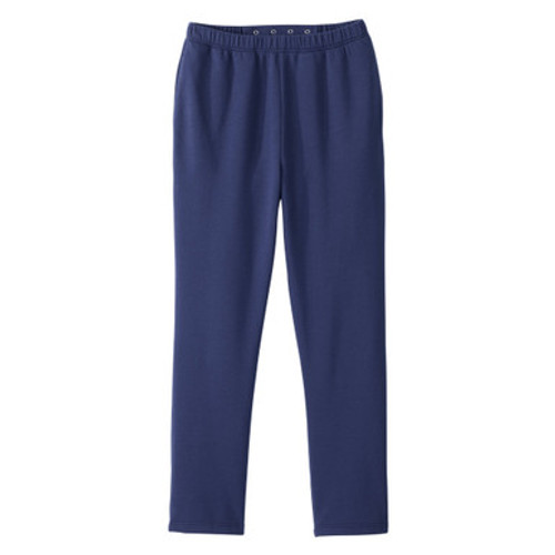 Silverts® Men's Open Back Fleece Pant, Navy Blue, 2X-Large