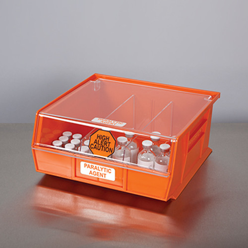 High Alert Paralytic Bin Orange Plastic 5 X 10-7/8 X 11 Inch