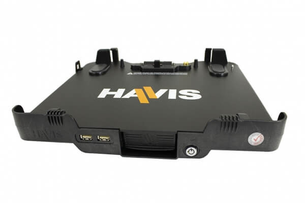 Havis DS-PAN-1114-2 Vehicle Dock for Panasonic TOUGHBOOK 33 & 34 2-In-1 Laptop with Standard Port Replication & Dual Pass-Through Antenna Connections