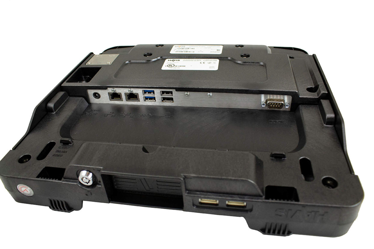 Havis DS-PAN-1114-2 Vehicle Dock for Panasonic TOUGHBOOK 33 & 34 2-In-1 Laptop with Standard Port Replication & Dual Pass-Through Antenna Connections