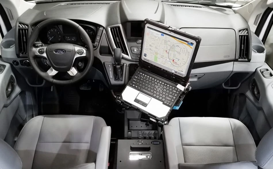 7160-0909-02: GJ TOUGHBOOK 33 DUAL RF Laptop vehicle docking station