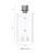 Eccotemp L10 Portable Water Heater Front View With Dimensions